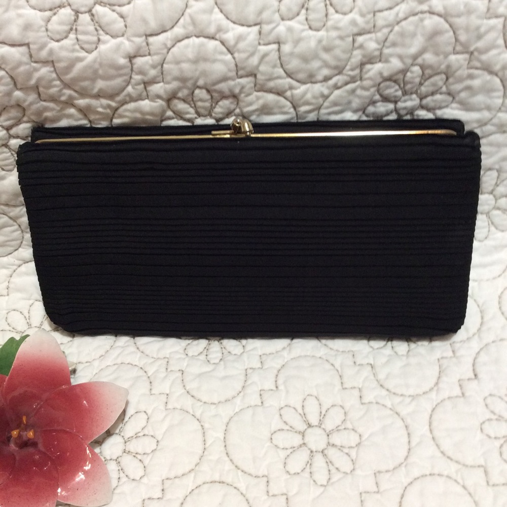 HL  vintage black evening bag